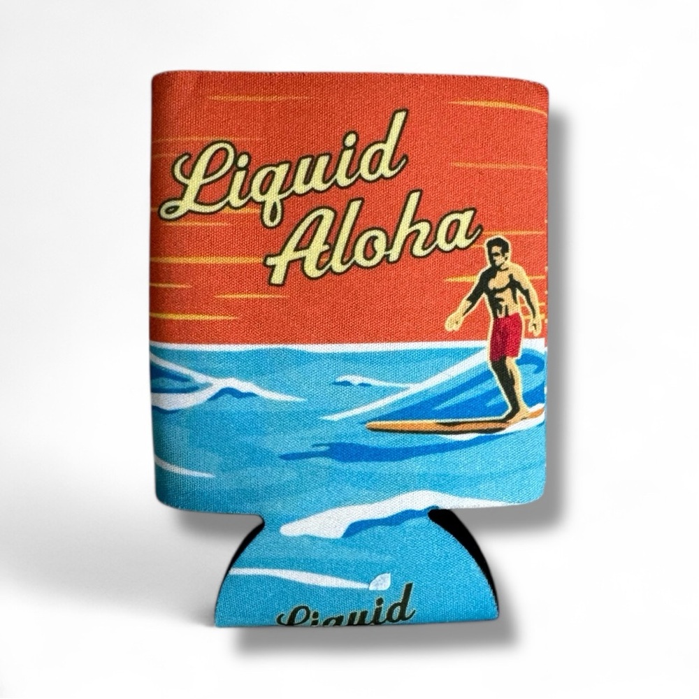 Kona Brewing Blue Koozie Can Cooler Hawaiian Tropical